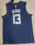 NBA 13 George Los Angeles Clippers 23-24 city Maillot bleu brodé